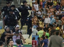 imagenes policia cargando aficionados argentinos maracana 69