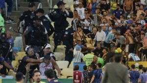 imagenes policia cargando aficionados argentinos maracana 69